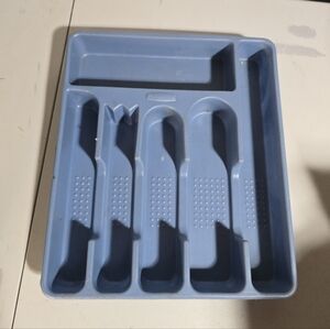 Vintage Rubbermaid Cutlery/ Utensil Tray 2925 Blue, excellent used condition